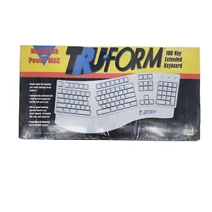 NEW Old Stock Vtg Adesso Truform Keyboard AEK_606 106 ADB Port Sealed - Picture 1 of 11