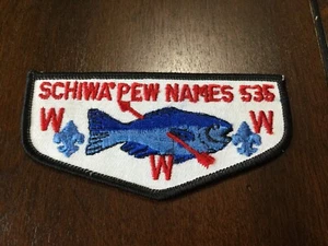 Patch rabat scout Schiwa’Pew Names fusionné OA Lodge 535 comme neuf - Photo 1/1