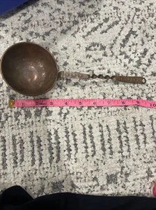 Copper Ladle  Handle Hammered Texture - Picture 1 of 8