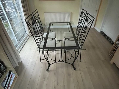 Hand Crafted CAMPELLO Spanish Dining Table and 4 Chairs - Image 1 of 4