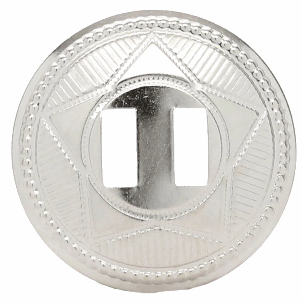 Paquete de 10 Concho Star Design Ranurado Plateado 1-1/2" 7722-02 Foto 1 de 1