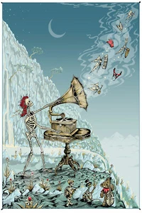 GRATIFY DEAD-LET THERE BE SONGS-TAPIZ talla 30X45or53X85 Mike Dubois - Imagen 1 de 1