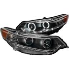 ANZO Projector Headlights w/ Halo Black (CCFL) (HID Compatible) FOR 2009-2012 Ac