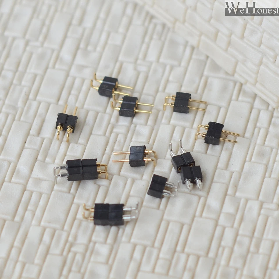 20 pairs 2 Pins mini-plug kits 2.0mm vertical connectors round male + female - Image 1 of 1