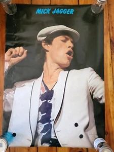 Póster de colección Mick Jagger 1978 Wizard & Genius, 27" x 39" Rolling Stones - Imagen 1 de 9