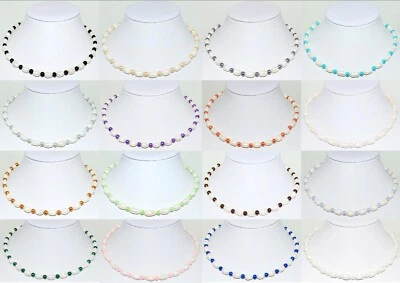 echte Süßwasser Perlen-Armband,Fußkettchen,Halskette 19 cm bis 60 cm 1 Stück Neu - Bild 1 von 2