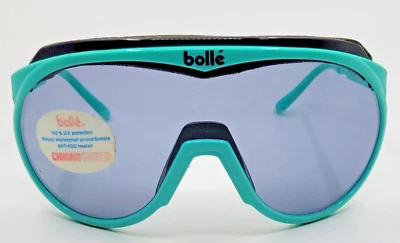 Gafas de esquí Bolle CHRONOSHIELD gris turquesa lentes y lentes transparentes años 80 nuevas en caja Foto 1 de 4