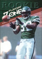 1997 Playoff Zone Football Card #143 Leon Johnson Rookie