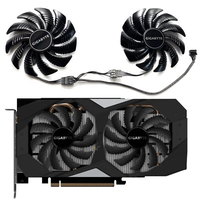 87mm Graphic Card Cooler Fan for Gigabyte RTX2060 GTX1660ti 1660S 1650 T129215SU - Image 1 of 4