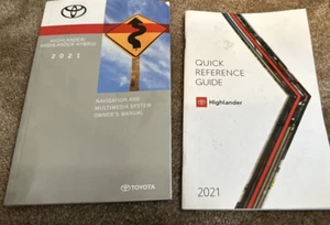 Toyota Highlander Highlander Hybrid Navigation Multimedia Owners Manual 2021 - Picture 1 of 3