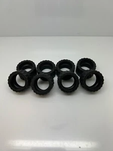 Lego Vehicle Car Truck  Lot Of 8 Black Tires 24x14 - Picture 1 of 1