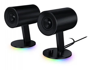 Système audio de jeu Razer Nommo 2,0 3,5 mm pour PC Chroma RGB noir UE - Photo 1/4
