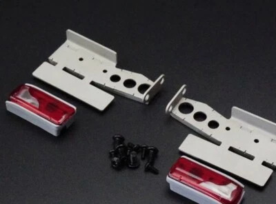 METAL WTBCAR REAR TAIL SIGNAL LAMP LIGHT A PAIR FOR 1/14 TAMIYA MAN ETC  - Image 1 of 4