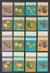 1975 North Vietnam Stamps Fruits Sc # 768 - 775 Impert + Perforated MNH    - Picture 1 of 1