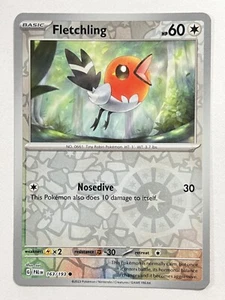 Fletchling 163/193 Reverse Holo Common Paldea Evolved Pokemon Near Mint NM - Picture 1 of 8