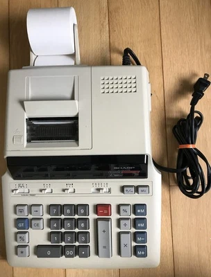 Vintage Sharp EL-2630GII Electronic Printing Calculator Working, paper, manual - Image 1 of 4