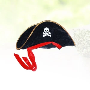  Cappello Pirata Stampa Teschio Costume Adulto per Uomo Halloween Forniture per Feste - Foto 1 di 11