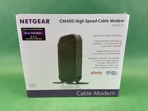 Netgear CM400 High Speed Cable Modem CM400-100NAS, DOCSIS 3.0 - Sealed / New - Bild 1 von 3