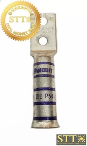 LCCXF4/0-38D-X PANDUIT 2-HOLE 4/0 AWG FLEX LUG LB FLARED 3/8" STUD 1" SP NEW - Picture 1 of 4