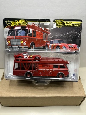 Hot Wheels Premium Team Transport Ferrari 250 GTO y Fiat 642 RN2 BARTOLETTI 2025 Foto 1 de 3