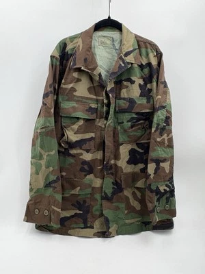 US Army Woodland Camouflage Coat Military Field Shirt Jacket Medium Long Tall MT - Image 1 of 4