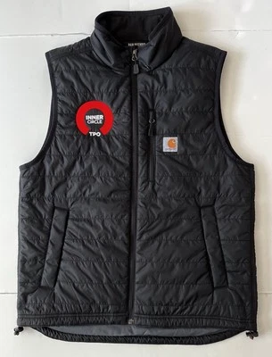 Carhartt Rain Defender Quilted Vest Jacket Men M Black  OV2286 Relaxed Fit Quilt - Image 1 of 4