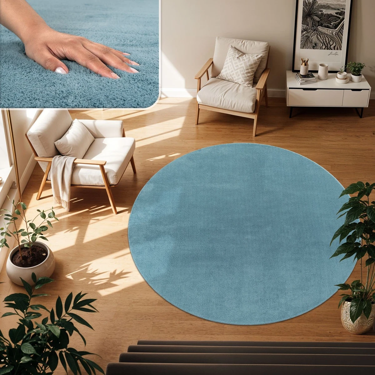 Waschbarer Läuferteppich 5x18 Cm – Rutschfest, Wasserdicht, Polyester, Für Flur, Küche, Wohnzimmer
