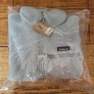 Patagonia Women’s Retro Pile Marsupial Fleece Jacket - Thermal Blue Size Medium - Picture 1 of 2