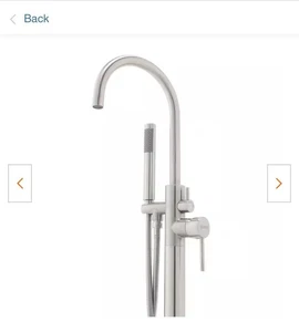 AKDY 1-Handle Freestanding Floor Mount Tub Faucet Bathtub Filler w/ Hand Shower - Picture 1 of 9