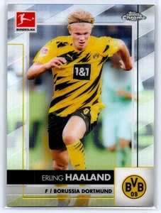 2020-21 Topps Chrome Bundesliga - ERLING HAALAND #32 Refractor DORTMUND - Picture 1 of 2