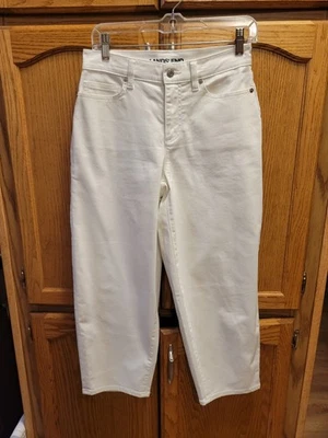 Capris de mezclilla blancos de Lands End talla 4 nuevo sin etiquetas. Lavado una vez para encoger pero no lo hicieron Foto 1 de 4