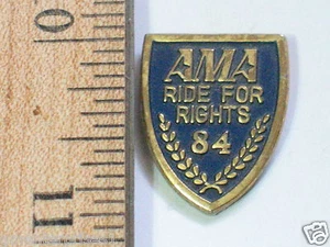 AMA Ride For Rights 1984 Member Motorcycle Event Pin (#219) - Picture 1 of 1