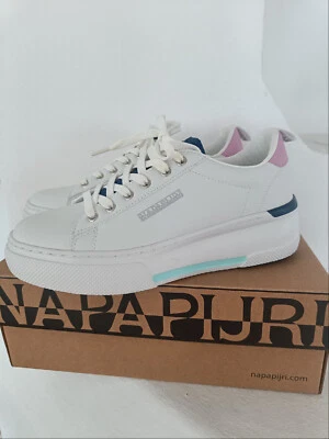 Damenschuhe NAPAPIJRI Turnschuhe S2SAGE01 / Sin Weiß Pink Blau - Bild 1 von 4