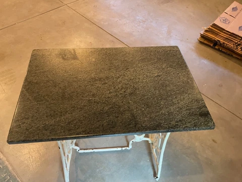 Vintage Singer machine sewing table with marble top Cover