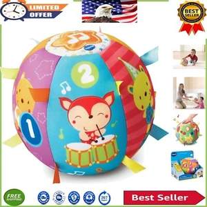 Lil' Critters Plush Roll Ball - Bright Colors, Sounds & Educational Play - Picture 1 of 8