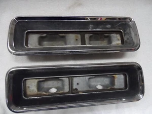 1967 1968 67 68 Camaro GM OEM Tail Light Bezels Back Plate 5959299 LH 5959300 RH - Picture 1 of 23