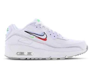 Nike Air Max 90 GS Swoosh Pack White Multicolor DN3730-100 sz 6Y = 7.5 Women's - Picture 1 of 9