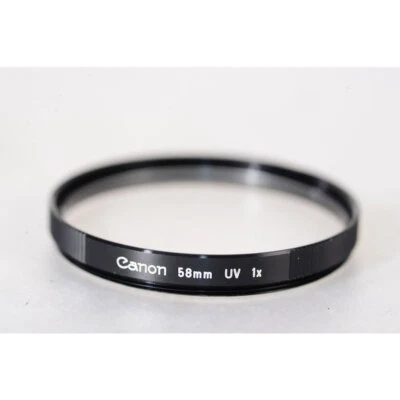Canon 58mm UV Filter - Protection Filter #2605A001 - Haze Filter E-58 - UV ES-58 - Image 1 of 2