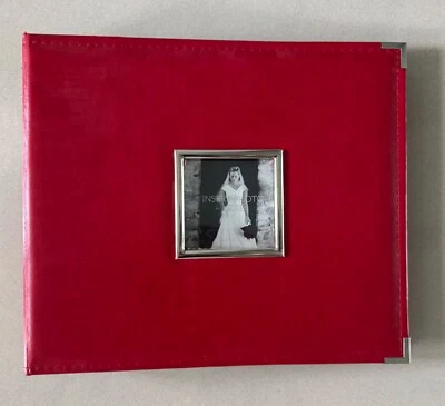 We R Memory Keepers 12x12 Leather Scrapbook Album Red w/Front Window and BONUS - Image 1 of 4