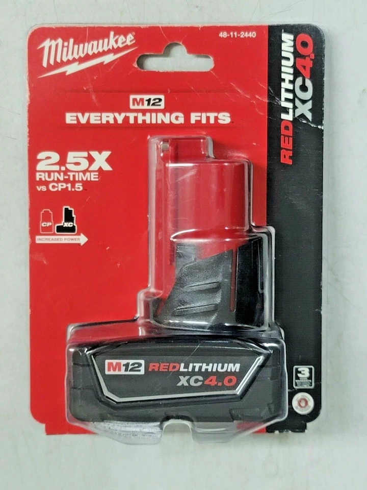Milwaukee Red-Lithium M12 Extended Capacity XC 4.0 Battery Pack # 48-11-2440 Foto 1 de 1