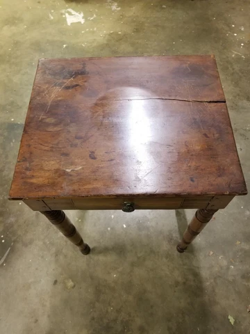 Antique End Table with single drawer -- hand made Cover