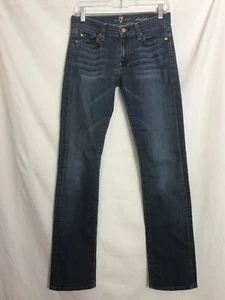 Pantalones de mezclilla elásticos azul oscuro Seven 7 for All Mankind Bootcut talla 27 #PB3 - Imagen 1 de 8