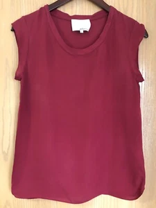 3.1 Phillip Lim Red Silk Top Blouse Size 2 - Picture 1 of 5
