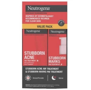 Neutrogena Stubborn Acne Value Pack Am & Pm Stubborn Mark Treatment - Picture 1 of 6