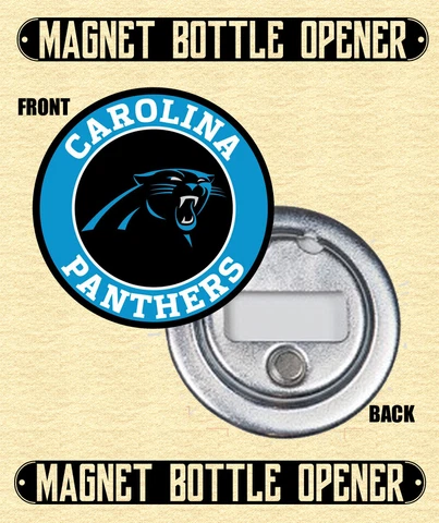 Carolina Panthers - Magnet Bottle Opener - Choose From 12 Designs Cover