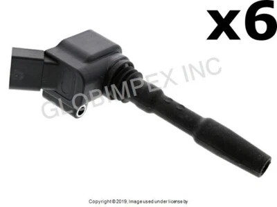 For PORSCHE (2017-2022) Ignition Coil - With Spark Plug Connector (6) DELPHI - Image 1 of 2