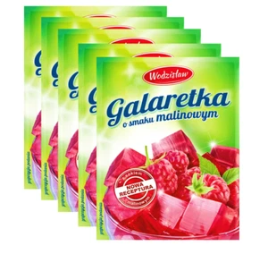 Paket Götterspeise 5xBetel zu 71g Himbeer-Geschmack Wackelpudding 355g - Bild 1 von 1