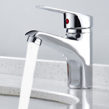 Modern Bathroom Basin Sink Mixer Tap Monobloc Waterfall Chrome Brass Faucet UK