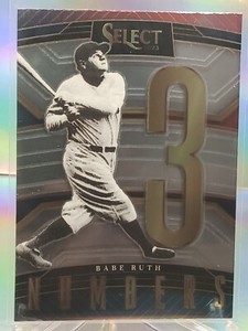 2023 Panini Select #SN2 Babe Ruth Select Numbers 