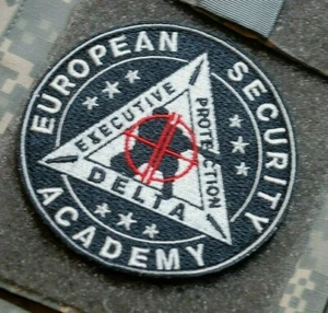 EUROPA DIPLOMAT EXECUTIVE SCHUTZ SICHERHEITSAKADEMIE DELTA PMC vêlkrö BLK PATCH - Bild 1 von 12